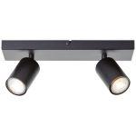 Brilliant Jello Taklampe Metall Matt Svart 9W 690lm - 830 Varm Hvit | Inkl. 2x GU10