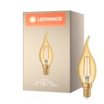 Ledvance Vintage 1906 LED E14 Mignon gull 1.5W 120lm - 824 ekstra varm hvit | erstatter 15W