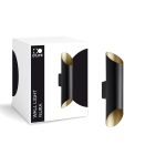 D'Lite Veggbelysning Nura Svart Up & Down 7W 250lm - 830 Varm Hvit | IP44