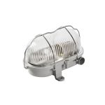 Interlight Bulkhead Bulley Grå Thermoplast max. 25W | 170x125mm - IP54 - Egnet for 1x E27