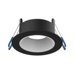 Noxion LED Spot Ares Dyp ring Svart - med Inner Sirkel Hvit | Utskjæring 68mm - incl. GU10 Fitting