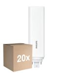 Fordelspakning 20x Philips CorePro PL-T LED Pære HF 18.5W - 840 Kald Hvit | 4-Stift - Erstatter 42W