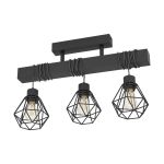Eglo Taklampe Townshend 5 Stål Tre Svart | IP20 - Egnet for 3x E27 