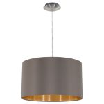 Eglo Pendel Lampe Maserlo Stål Sateng Nikkel | Egnet for E27