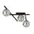 Emibig Taklampe Smart Stål Svart | Egnet for 3x E14 - Max 10W