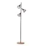 Brilliant Stående Lampe Avia Metall Tre Svart | 380mm - Egnet for 3x E14