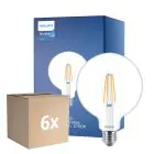 Fordelspakning 6x Philips MASTER Value LED Globe E27 120mm filament klar 5.9W 806lm - 927 ekstra varm hvit | beste fargegjengivelse - erstatter 60W