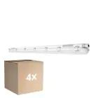 Fordelspakning 4x Ledvance LED Lyslister Vanntett Fuktighetstett 58W 8000lm - 840 Kald Hvit | 150cm