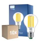 Fordelspakning 10x Philips MASTER LED Pære Ultra Efficient E27 Pære klar 7.3W 1535lm - 840 kald hvit | erstatter 100W