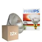Fordelspakning 12x Philips PAR38 IR 175W E27 230V klar